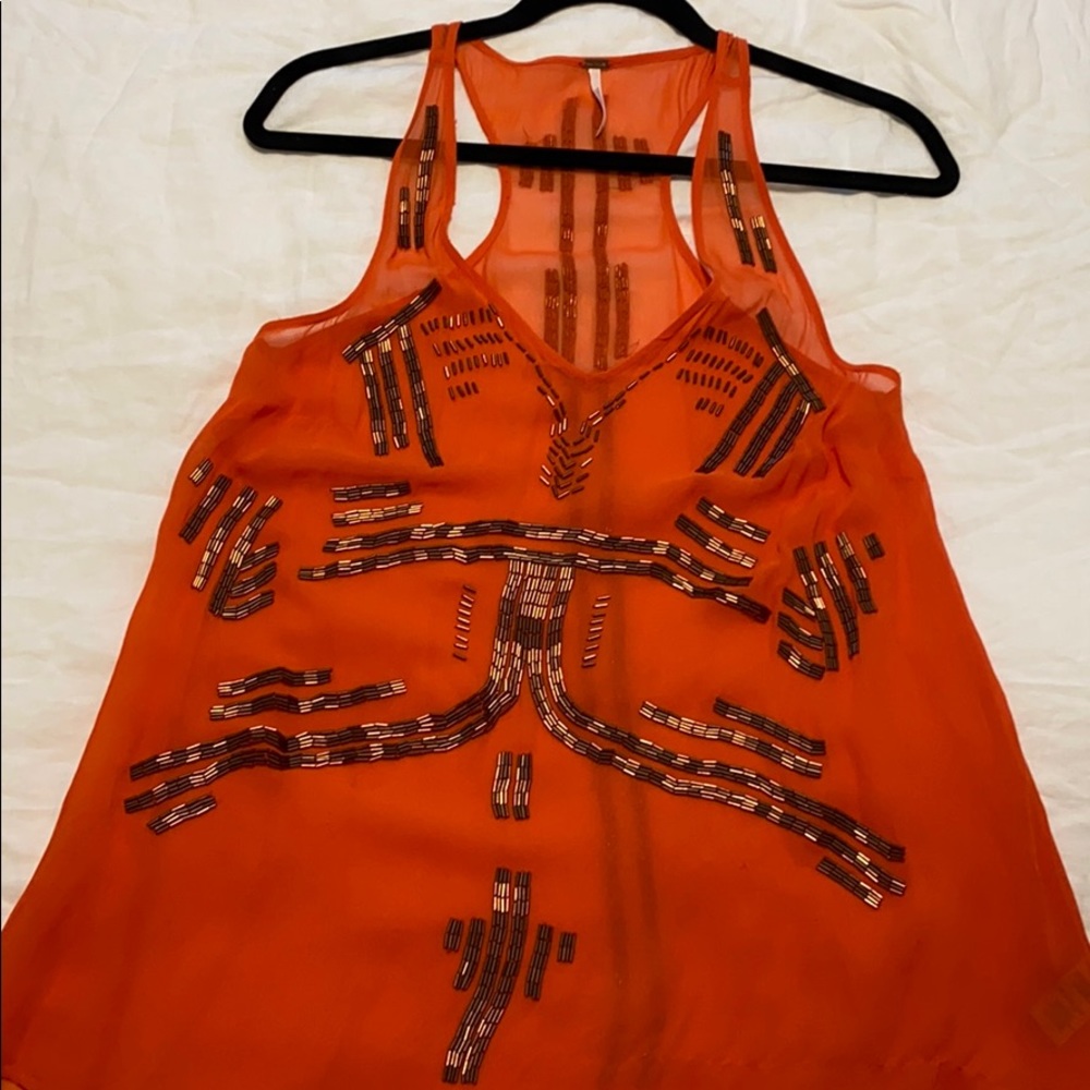 Free People Embroidered Tank